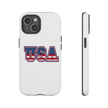 USA Flag Tough Phone Case, Patriotic Phone Cover, Independence Day Gift, Home Decor, American Spirit, Ideal for USA Lovers