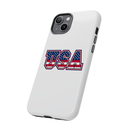 USA Flag Tough Phone Case, Patriotic Phone Cover, Independence Day Gift, Home Decor, American Spirit, Ideal for USA Lovers