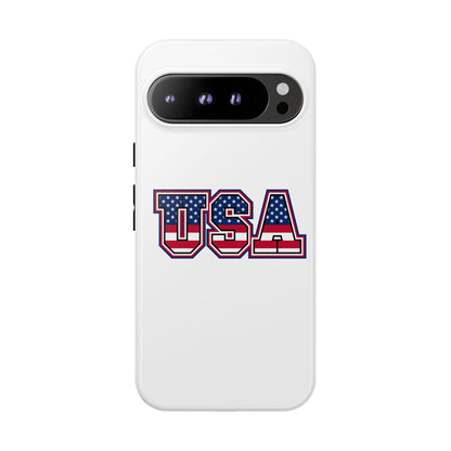 USA Flag Tough Phone Case, Patriotic Phone Cover, Independence Day Gift, Home Decor, American Spirit, Ideal for USA Lovers