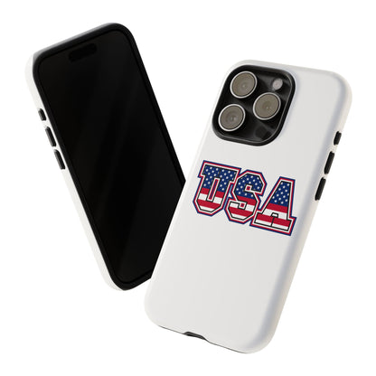 USA Flag Tough Phone Case, Patriotic Phone Cover, Independence Day Gift, Home Decor, American Spirit, Ideal for USA Lovers