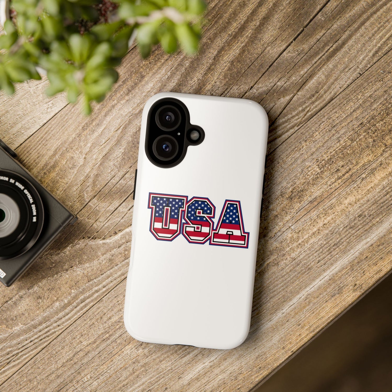USA Flag Tough Phone Case, Patriotic Phone Cover, Independence Day Gift, Home Decor, American Spirit, Ideal for USA Lovers