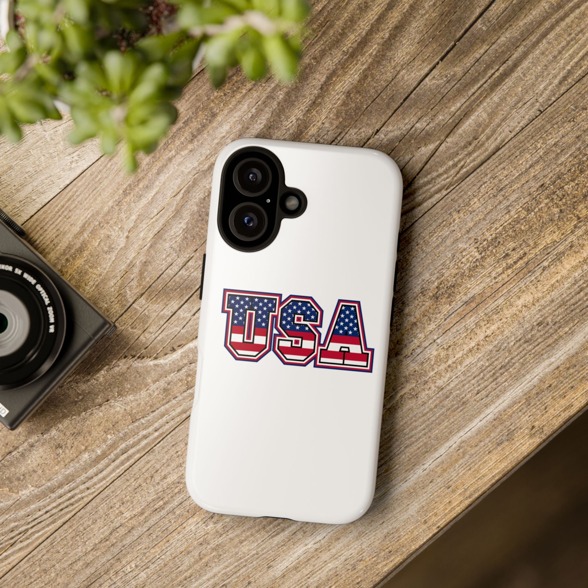 USA Flag Tough Phone Case, Patriotic Phone Cover, Independence Day Gift, Home Decor, American Spirit, Ideal for USA Lovers