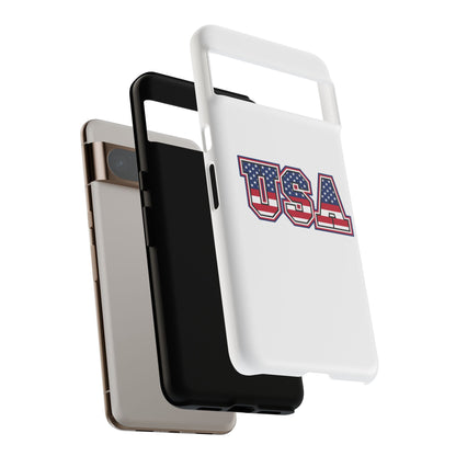 USA Flag Tough Phone Case, Patriotic Phone Cover, Independence Day Gift, Home Decor, American Spirit, Ideal for USA Lovers