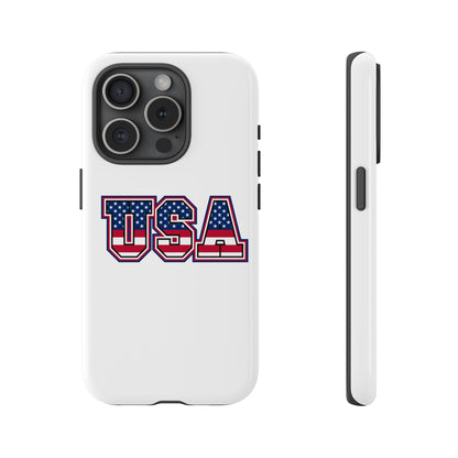 USA Flag Tough Phone Case, Patriotic Phone Cover, Independence Day Gift, Home Decor, American Spirit, Ideal for USA Lovers