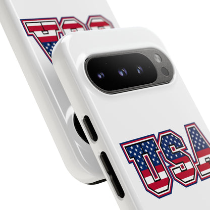 USA Flag Tough Phone Case, Patriotic Phone Cover, Independence Day Gift, Home Decor, American Spirit, Ideal for USA Lovers