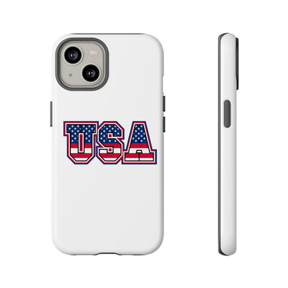 USA Flag Tough Phone Case, Patriotic Phone Cover, Independence Day Gift, Home Decor, American Spirit, Ideal for USA Lovers