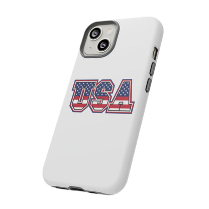 USA Flag Tough Phone Case, Patriotic Phone Cover, Independence Day Gift, Home Decor, American Spirit, Ideal for USA Lovers