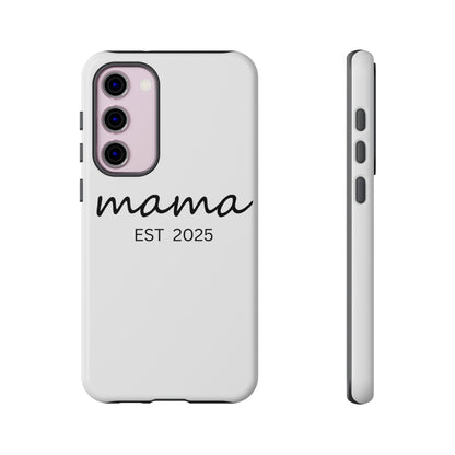 Personalized Mama Phone Case, Gift for New Moms, Custom iPhone Cover, Baby Shower Gift, Est 2025 Case