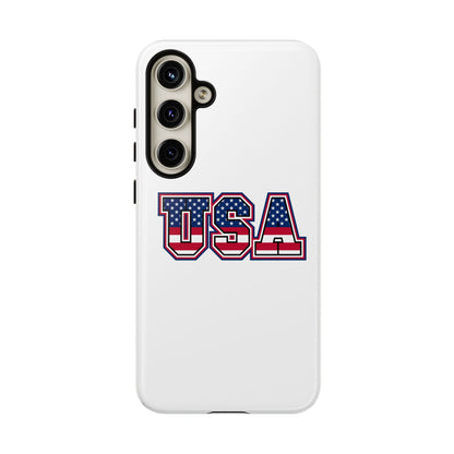 USA Flag Tough Phone Case, Patriotic Phone Cover, Independence Day Gift, Home Decor, American Spirit, Ideal for USA Lovers