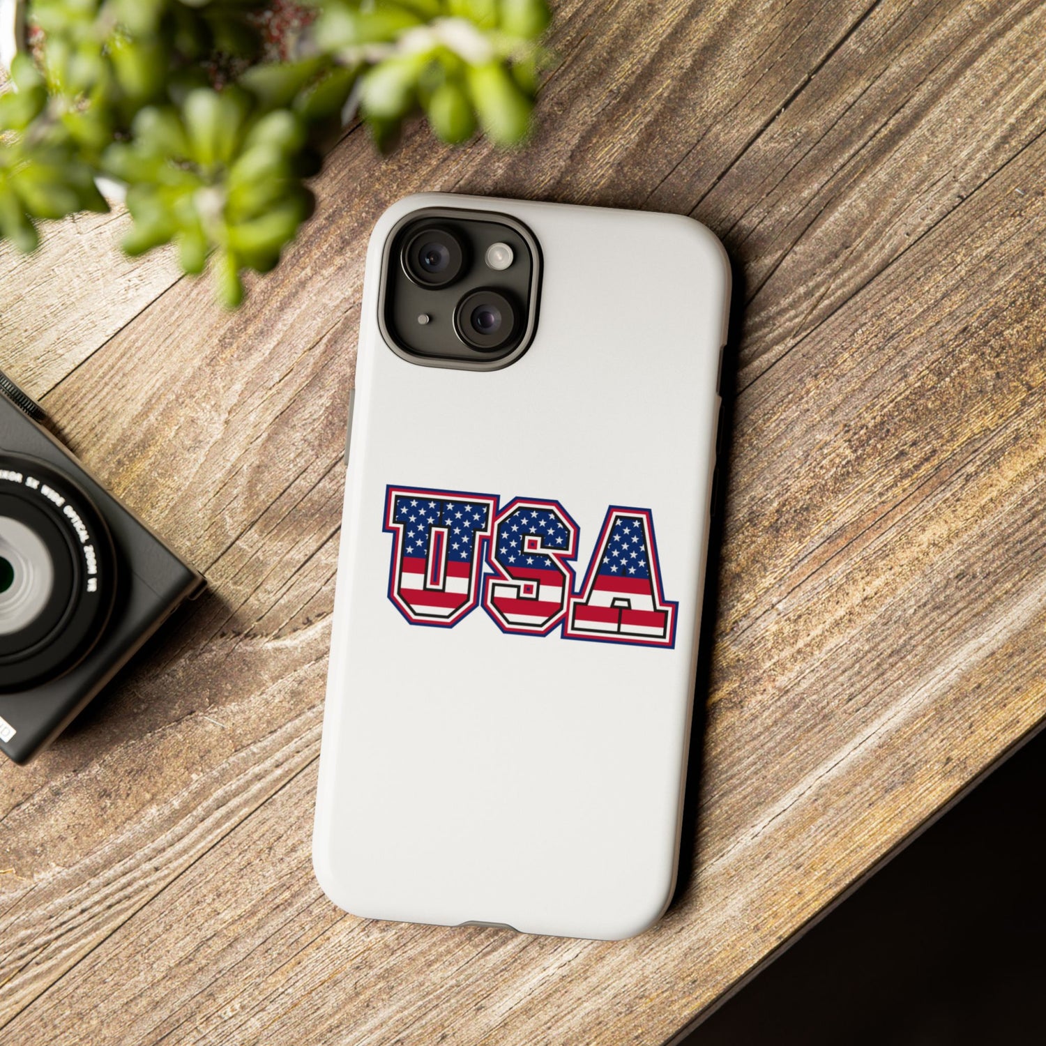 USA Flag Tough Phone Case, Patriotic Phone Cover, Independence Day Gift, Home Decor, American Spirit, Ideal for USA Lovers