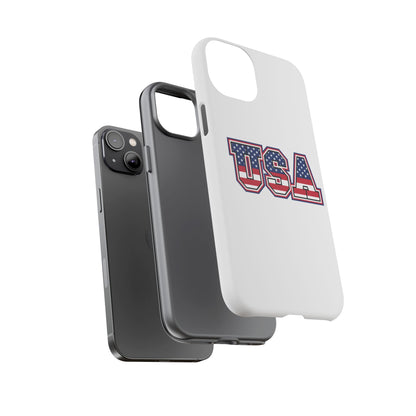USA Flag Tough Phone Case, Patriotic Phone Cover, Independence Day Gift, Home Decor, American Spirit, Ideal for USA Lovers