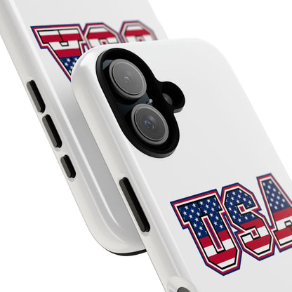 USA Flag Tough Phone Case, Patriotic Phone Cover, Independence Day Gift, Home Decor, American Spirit, Ideal for USA Lovers