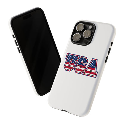 USA Flag Tough Phone Case, Patriotic Phone Cover, Independence Day Gift, Home Decor, American Spirit, Ideal for USA Lovers