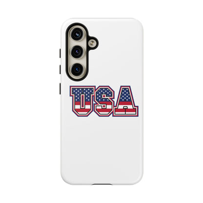 USA Flag Tough Phone Case, Patriotic Phone Cover, Independence Day Gift, Home Decor, American Spirit, Ideal for USA Lovers