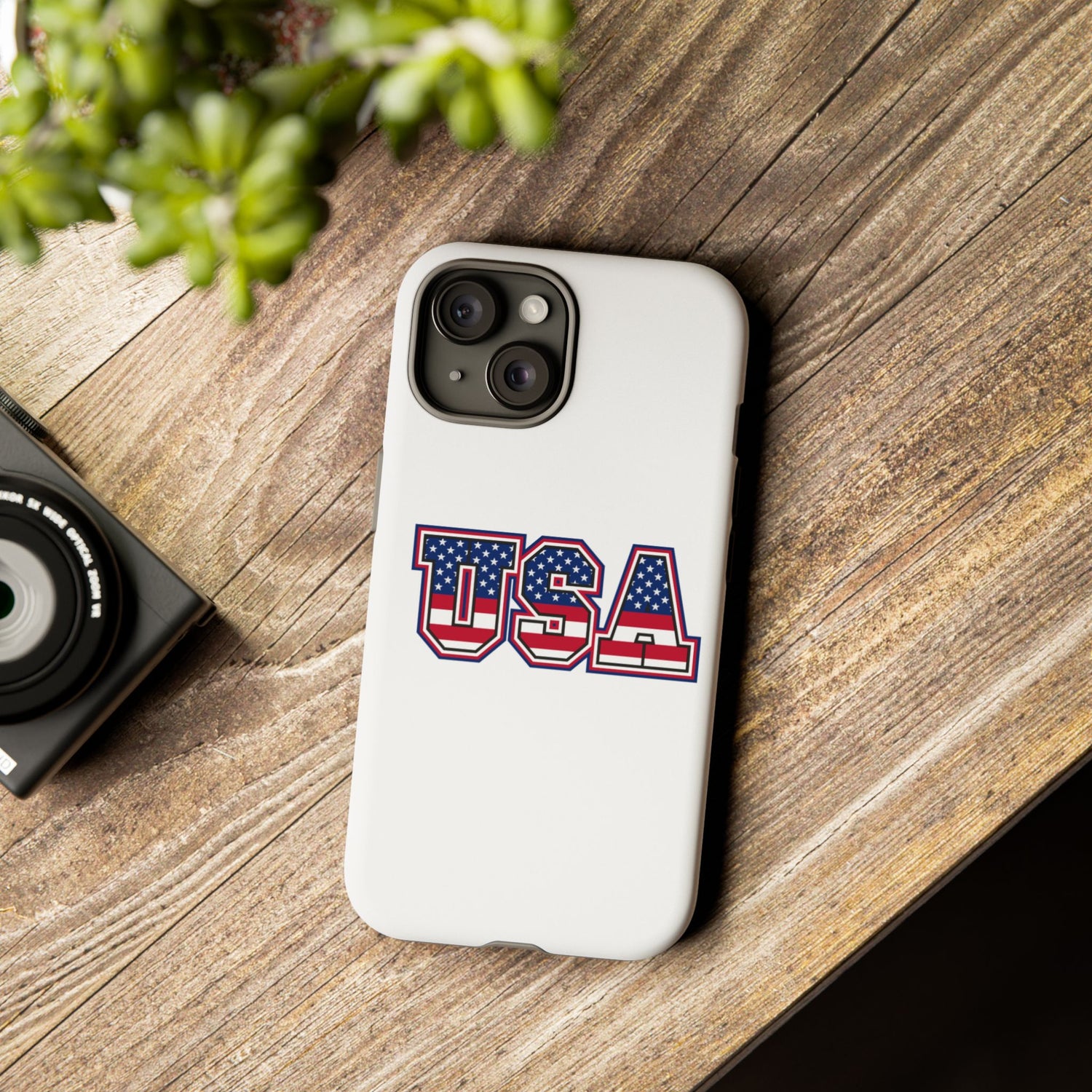 USA Flag Tough Phone Case, Patriotic Phone Cover, Independence Day Gift, Home Decor, American Spirit, Ideal for USA Lovers