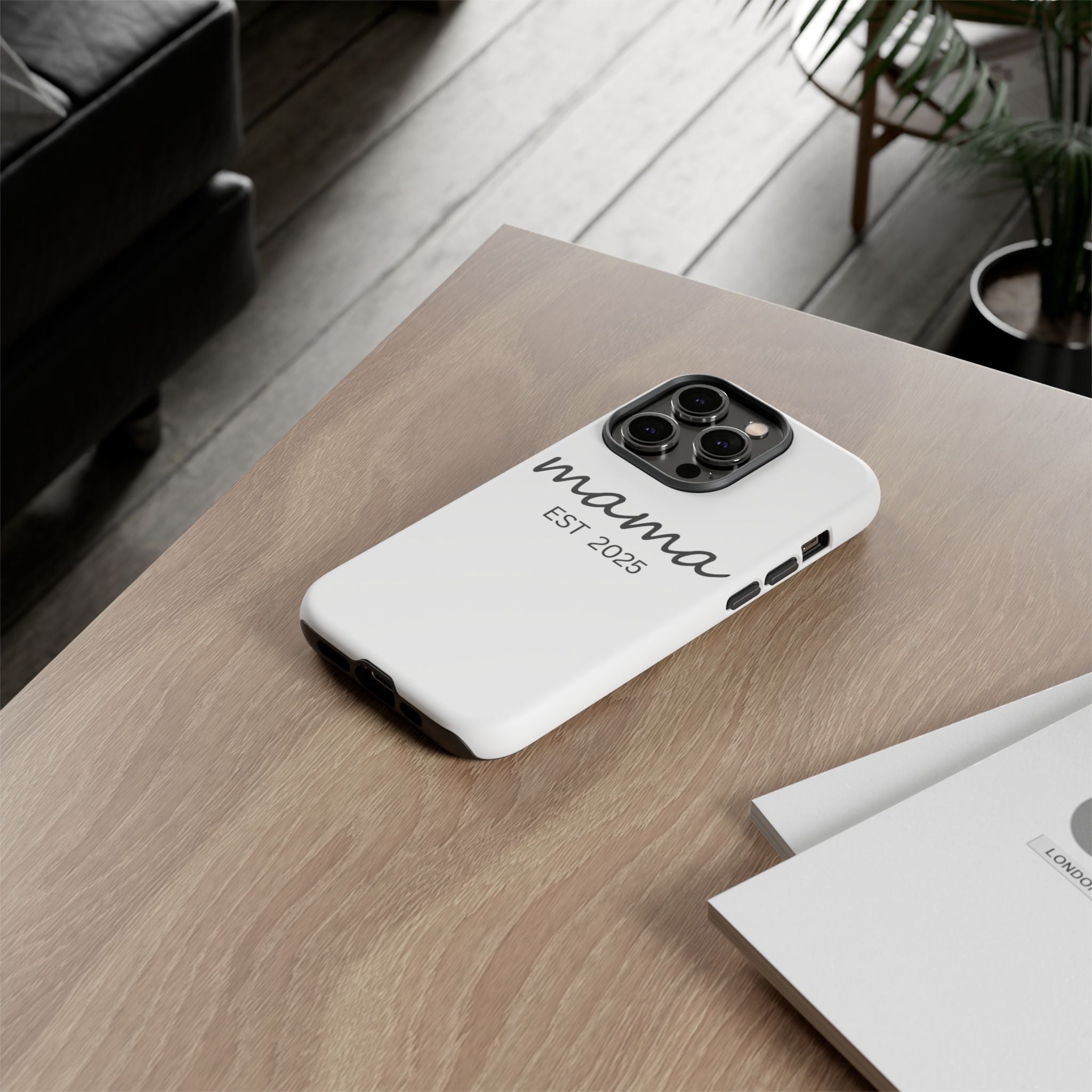 Personalized Mama Phone Case, Gift for New Moms, Custom iPhone Cover, Baby Shower Gift, Est 2025 Case