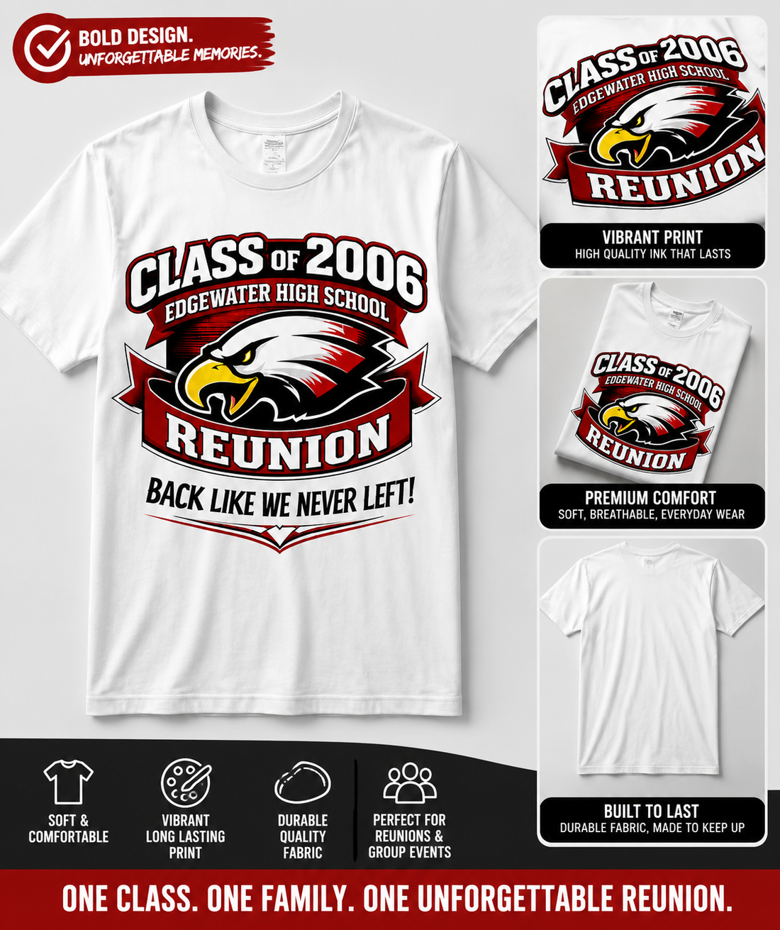 Edgewater High School Class of 2006 Reunion T-Shirt