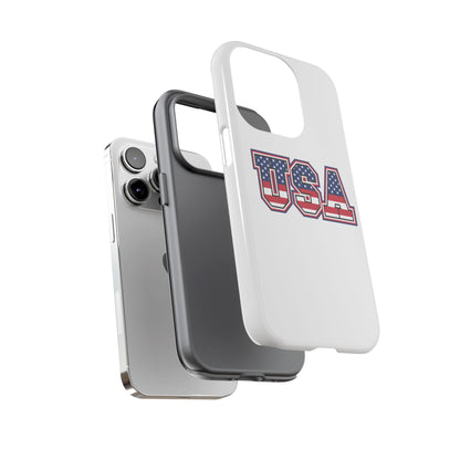 USA Flag Tough Phone Case, Patriotic Phone Cover, Independence Day Gift, Home Decor, American Spirit, Ideal for USA Lovers
