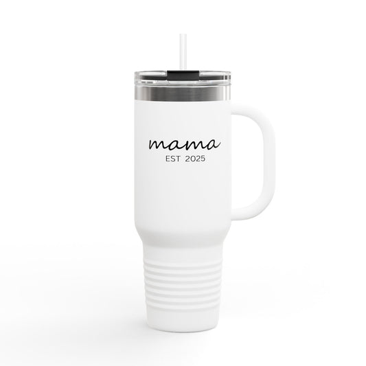 Stylish Insulated Travel Mug for Moms | Perfect Gift, 40oz Tumbler, Coffee Cup, Personalized Water Bottle, Family Events