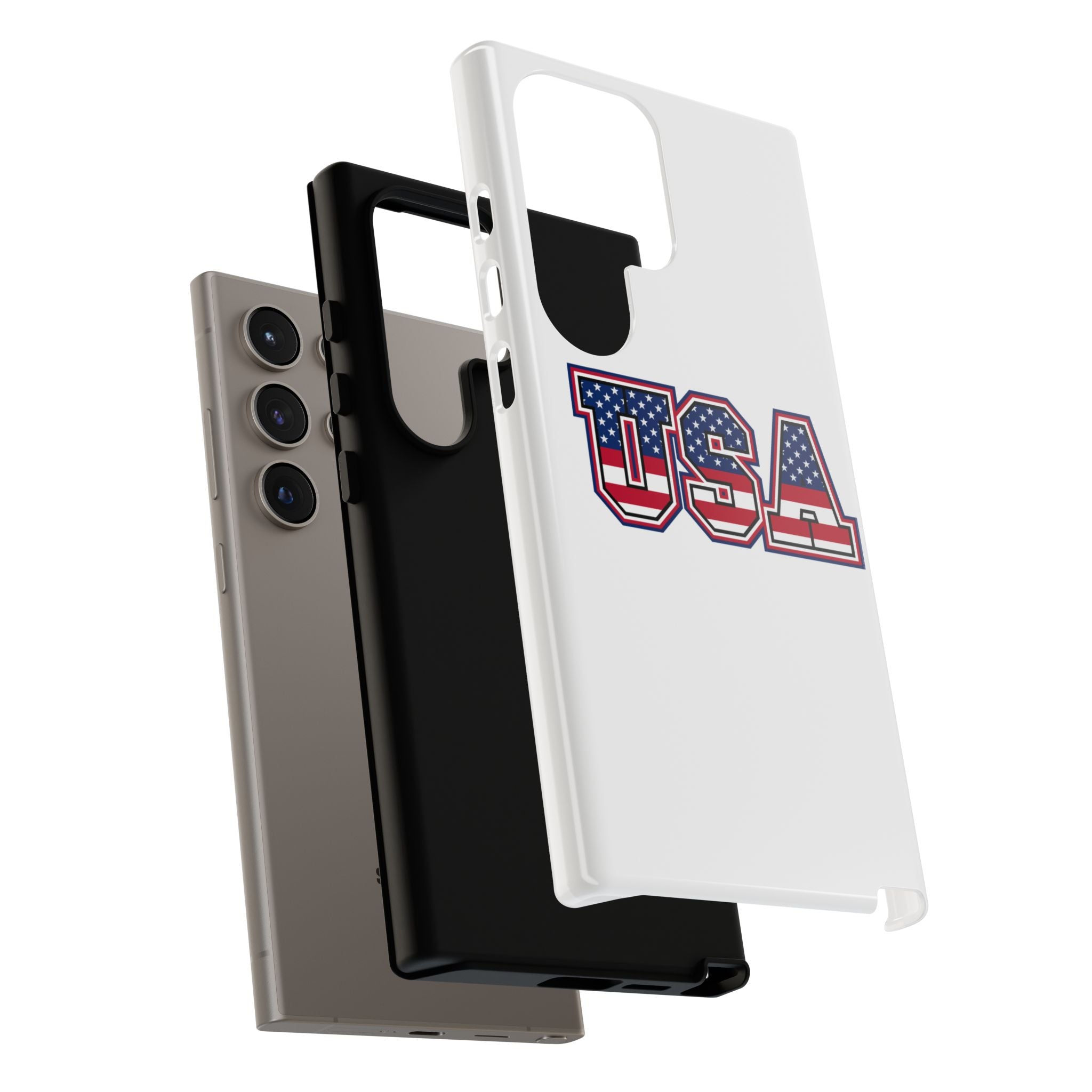 USA Flag Tough Phone Case, Patriotic Phone Cover, Independence Day Gift, Home Decor, American Spirit, Ideal for USA Lovers