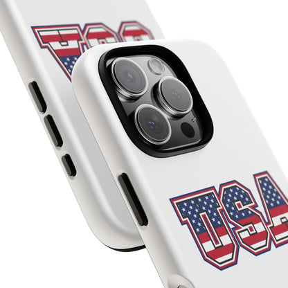 USA Flag Tough Phone Case, Patriotic Phone Cover, Independence Day Gift, Home Decor, American Spirit, Ideal for USA Lovers