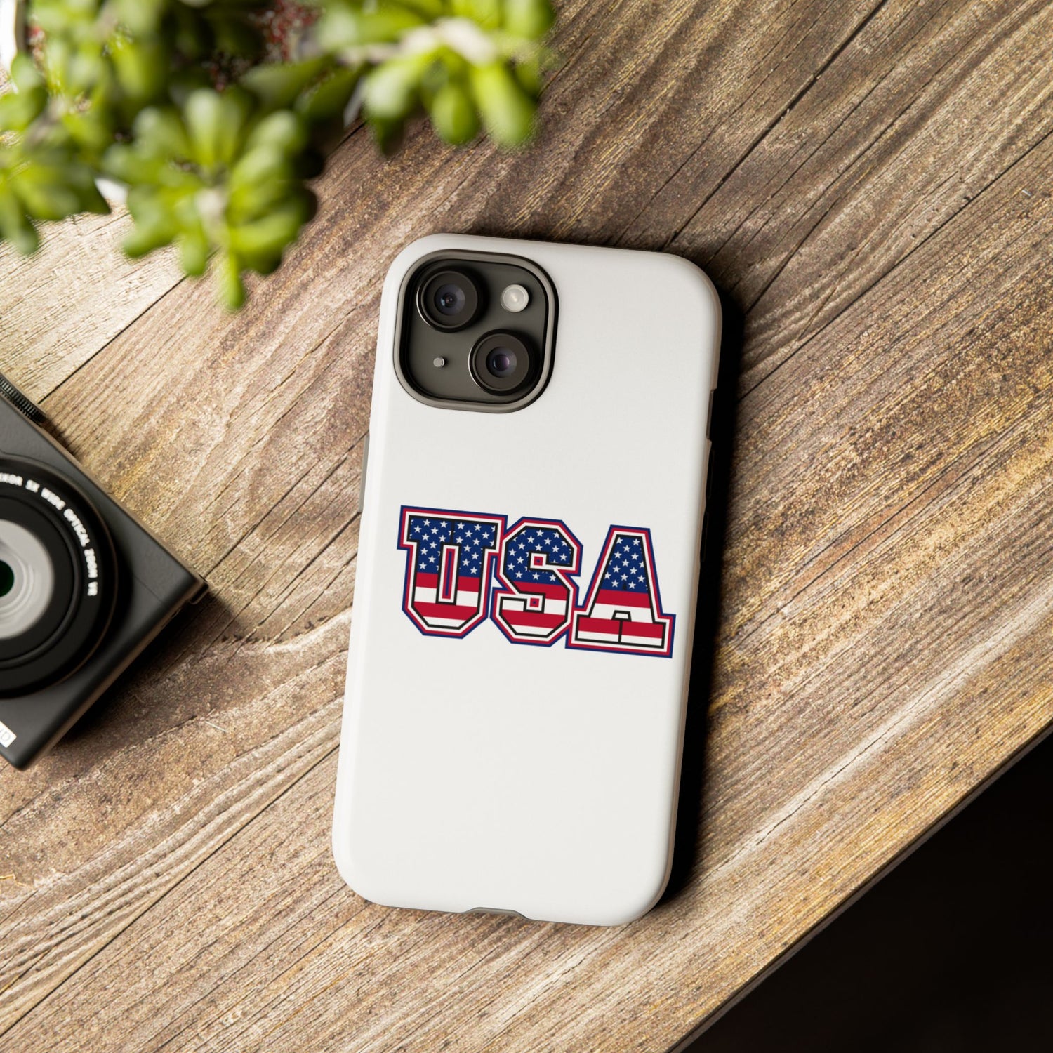 USA Flag Tough Phone Case, Patriotic Phone Cover, Independence Day Gift, Home Decor, American Spirit, Ideal for USA Lovers