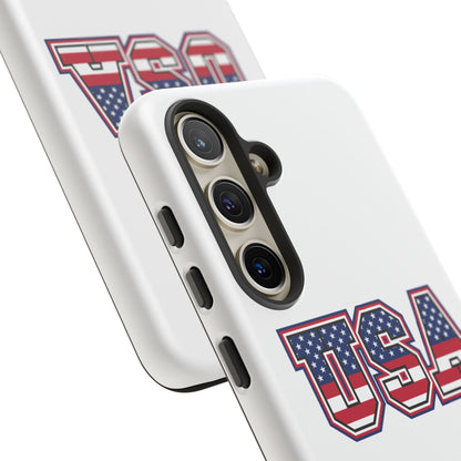 USA Flag Tough Phone Case, Patriotic Phone Cover, Independence Day Gift, Home Decor, American Spirit, Ideal for USA Lovers