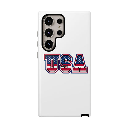 USA Flag Tough Phone Case, Patriotic Phone Cover, Independence Day Gift, Home Decor, American Spirit, Ideal for USA Lovers