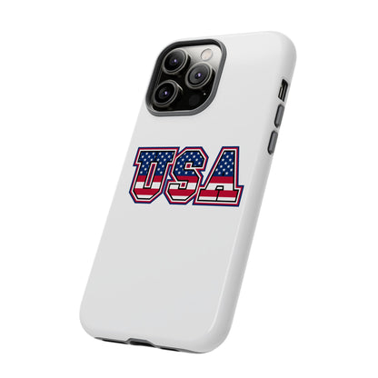 USA Flag Tough Phone Case, Patriotic Phone Cover, Independence Day Gift, Home Decor, American Spirit, Ideal for USA Lovers