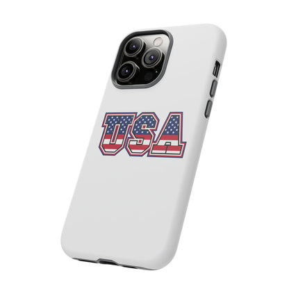 USA Flag Tough Phone Case, Patriotic Phone Cover, Independence Day Gift, Home Decor, American Spirit, Ideal for USA Lovers