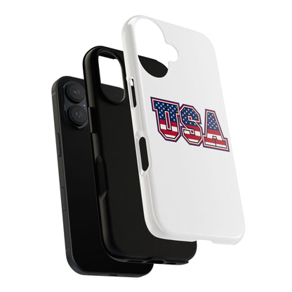 USA Flag Tough Phone Case, Patriotic Phone Cover, Independence Day Gift, Home Decor, American Spirit, Ideal for USA Lovers
