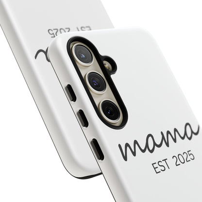 Personalized Mama Phone Case, Gift for New Moms, Custom iPhone Cover, Baby Shower Gift, Est 2025 Case