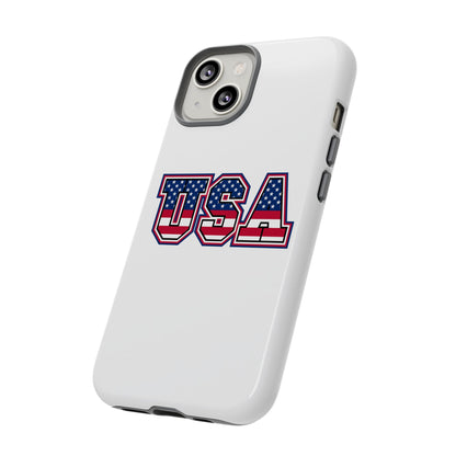 USA Flag Tough Phone Case, Patriotic Phone Cover, Independence Day Gift, Home Decor, American Spirit, Ideal for USA Lovers
