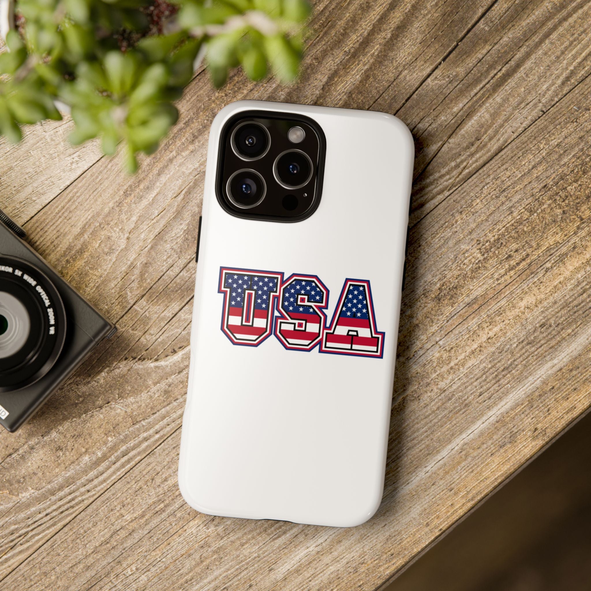 USA Flag Tough Phone Case, Patriotic Phone Cover, Independence Day Gift, Home Decor, American Spirit, Ideal for USA Lovers