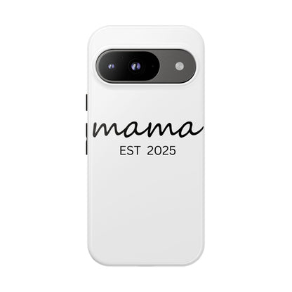 Personalized Mama Phone Case, Gift for New Moms, Custom iPhone Cover, Baby Shower Gift, Est 2025 Case