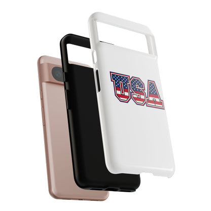 USA Flag Tough Phone Case, Patriotic Phone Cover, Independence Day Gift, Home Decor, American Spirit, Ideal for USA Lovers