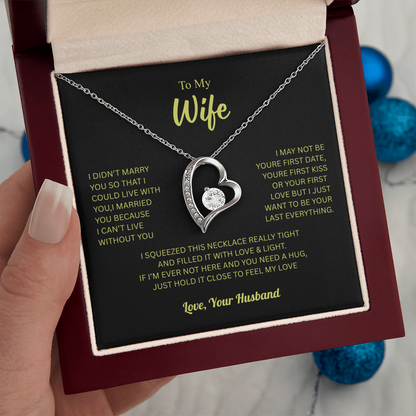 To My Wife From Husband Forever Love Necklace – Heartfelt Gift