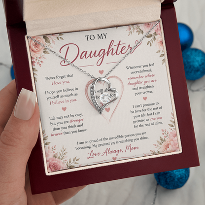"To My Daughter" Forever Love Necklace