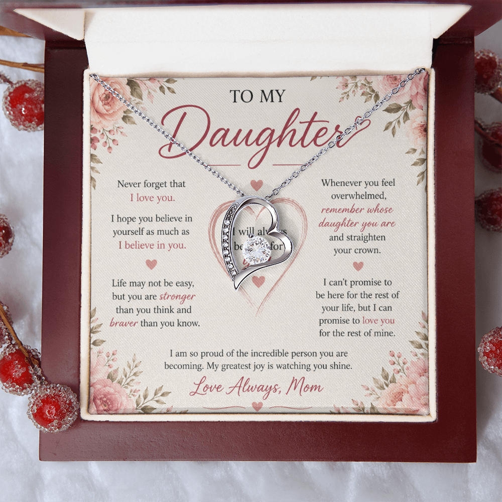 "To My Daughter" Forever Love Necklace