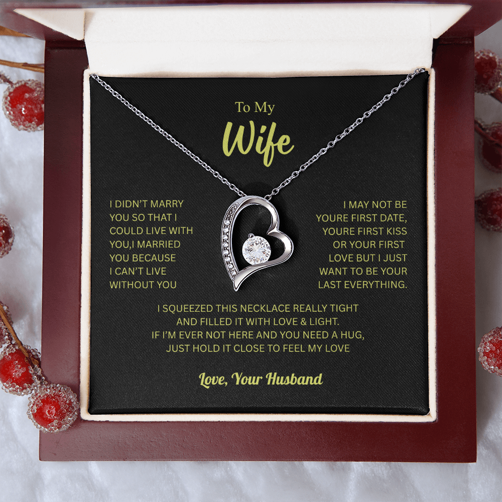 To My Wife From Husband Forever Love Necklace – Heartfelt Gift