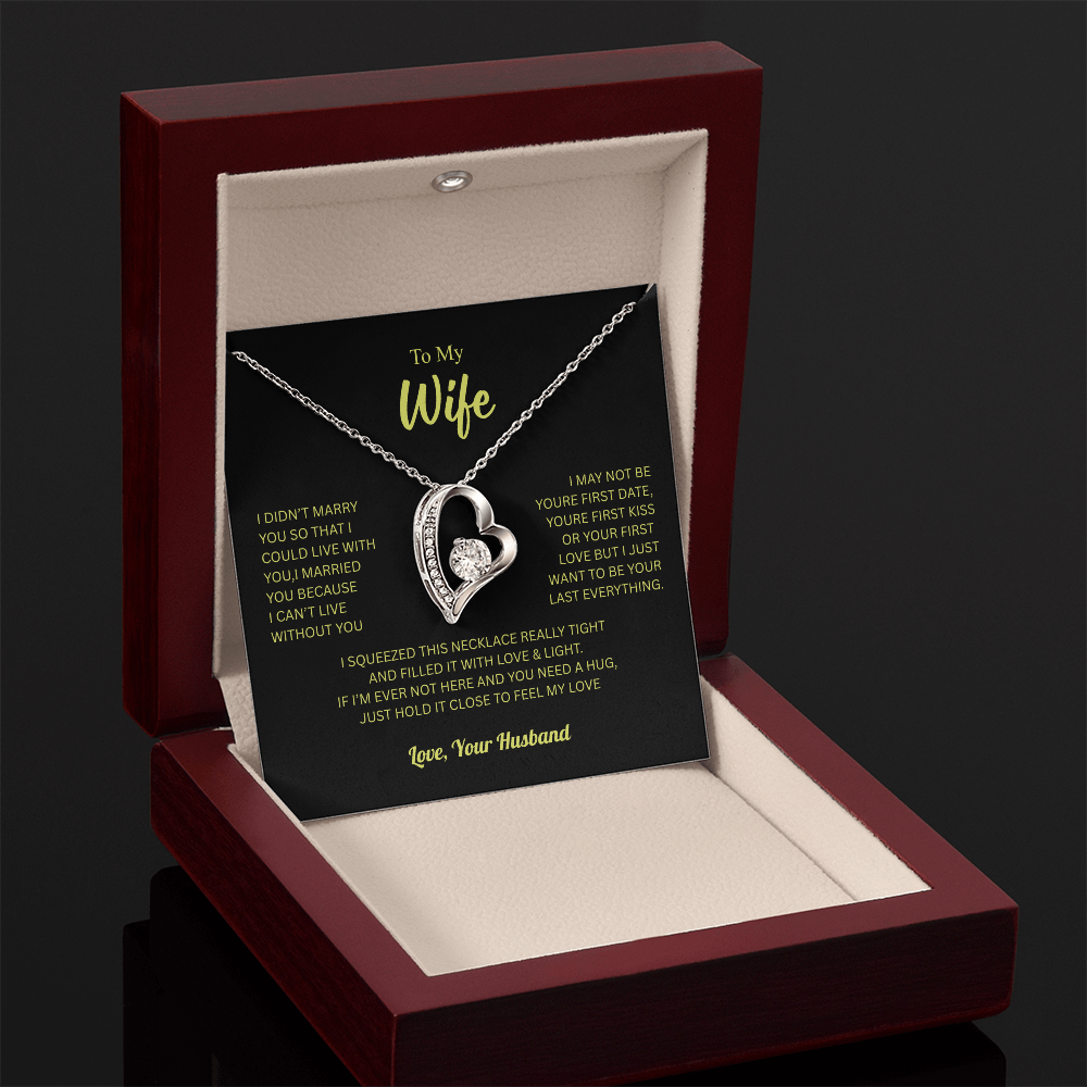 To My Wife From Husband Forever Love Necklace – Heartfelt Gift