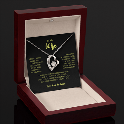 To My Wife From Husband Forever Love Necklace – Heartfelt Gift