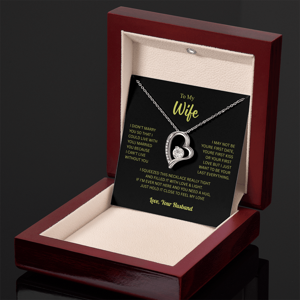 To My Wife From Husband Forever Love Necklace – Heartfelt Gift