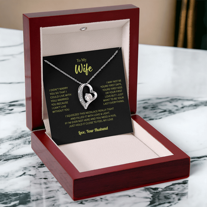 To My Wife From Husband Forever Love Necklace – Heartfelt Gift