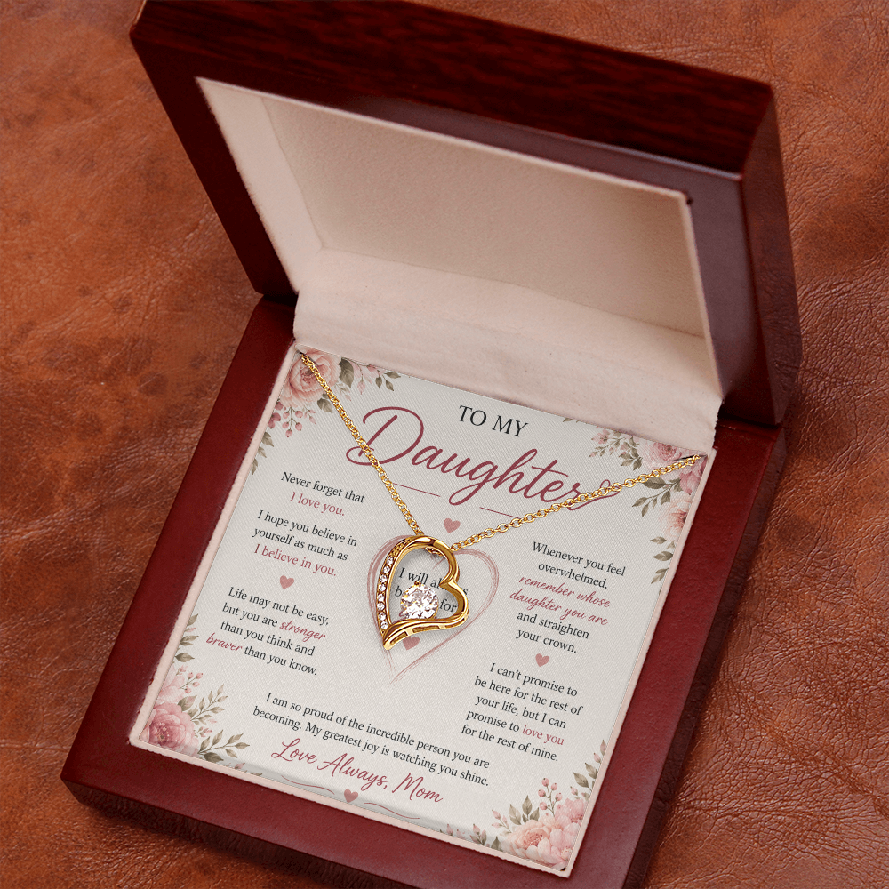 "To My Daughter" Forever Love Necklace
