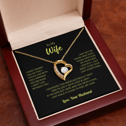 To My Wife From Husband Forever Love Necklace – Heartfelt Gift