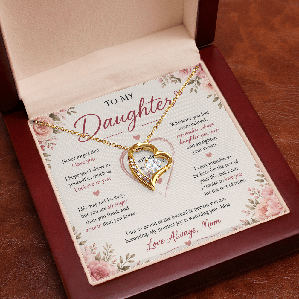 "To My Daughter" Forever Love Necklace