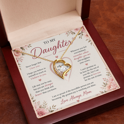 "To My Daughter" Forever Love Necklace