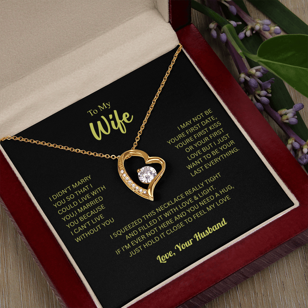 To My Wife From Husband Forever Love Necklace – Heartfelt Gift