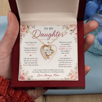 "To My Daughter" Forever Love Necklace